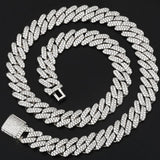 Cuban Link Chains Necklaces Luxury Bling Choker Iced Out Zircon Chains - Presidential Brand (R)