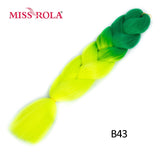 MISS ROLA 24Inch Glowing Twist Braids Braiding Hair Extensions Jumbo Braids Ombre Synthetic Hair Support Wholesale Kanekalon - Presidential Brand (R)