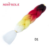 MISS ROLA 24Inch Glowing Twist Braids Braiding Hair Extensions Jumbo Braids Ombre Synthetic Hair Support Wholesale Kanekalon - Presidential Brand (R)