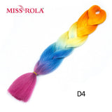 MISS ROLA 24Inch Glowing Twist Braids Braiding Hair Extensions Jumbo Braids Ombre Synthetic Hair Support Wholesale Kanekalon - Presidential Brand (R)