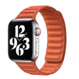 Leather Link strap for Apple watch band 40mm 44mm 38mm 42mm magnetic bracelet correa iwatch band Apple watch series 6 se 5 4 3 2 - Presidential Brand (R)