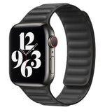 Leather Link strap for Apple watch band 40mm 44mm 38mm 42mm magnetic bracelet correa iwatch band Apple watch series 6 se 5 4 3 2 - Presidential Brand (R)