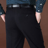 Suit Pant Loose Wool Men Suit Pants Classic Straight Formal Dress Business - Presidential Brand (R)