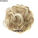 Oubeca Synthetic Flexible Hair Buns Curly Scrunchy Chignon Elastic Messy Wavy Scrunchies Wrap For Ponytail Extensions For Women - Presidential Brand (R)