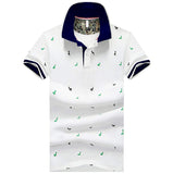Mens Short Sleeve Polo Shirt with Deers - Presidential Brand (R)